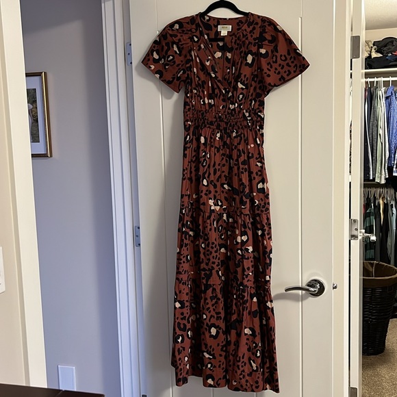 EUC Anthropologie Somerset dress in leopard print - Picture 3 of 5